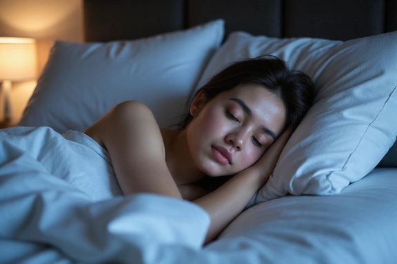 Persona che dorme serenamente